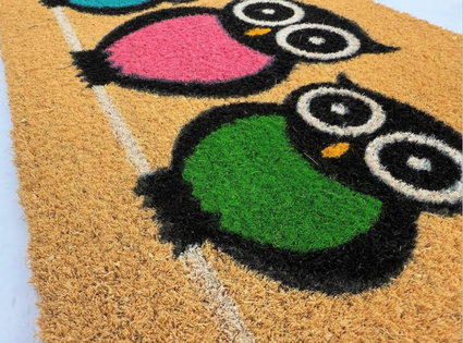 Maty kokosowe modułowe - sowy