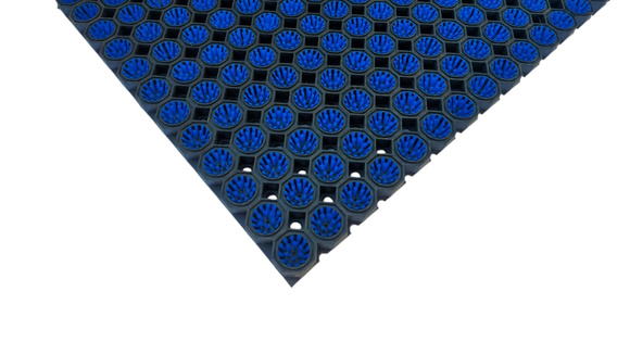 Super Strong z drenażem wypełnienie szczoteczkami w każdym oczku kolor niebieski