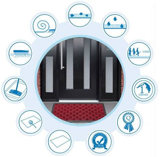 Wycieraczka LOTA OUTDOOR - kolor szary