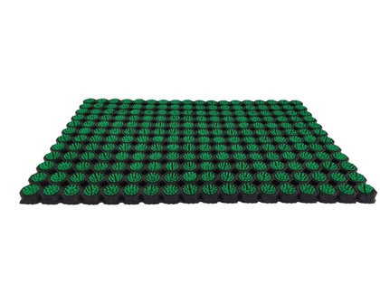 Super Strong z drenażem wypełnienie szczoteczkami w każdym oczku kolor zielony