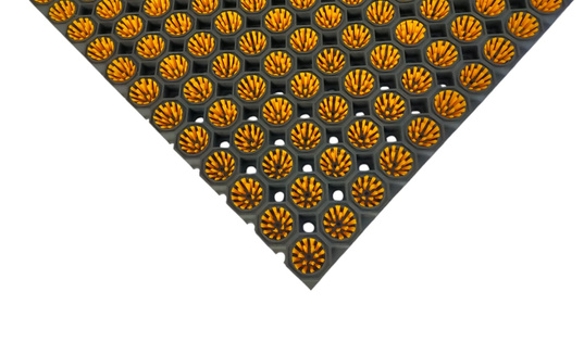 Super Strong z drenażem wypełnienie szczoteczkami w każdym oczku kolor żółty