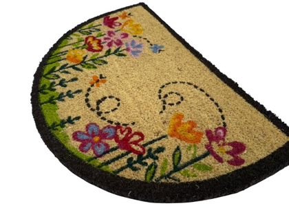 Maty kokosowe modułowe - kwiaty półkole