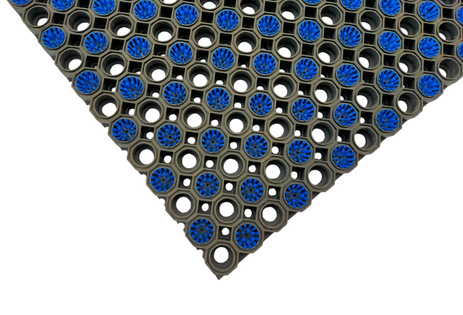 Super Strong z drenażem wypełnienie szczoteczkami co 2 oczko kolor niebieski