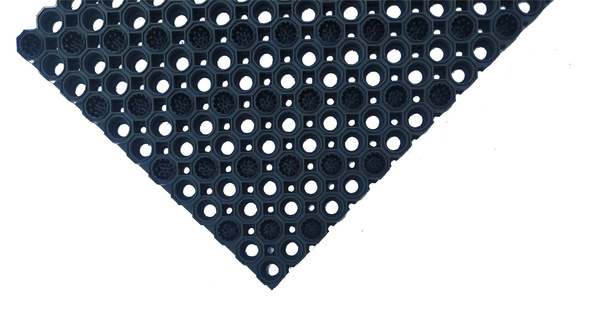 Super Strong z drenażem wypełnienie szczoteczkami co 3 oczko kolor czarny