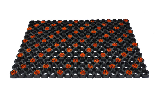 Super Strong z drenażem wypełnienie szczoteczkami co 3 oczko kolor pomarańczowy