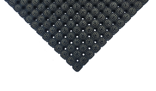 Super Strong z drenażem wypełnienie szczoteczkami w każdym oczku kolor szary