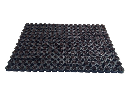 Super Strong z drenażem wypełnienie szczoteczkami w każdym oczku kolor brązowy