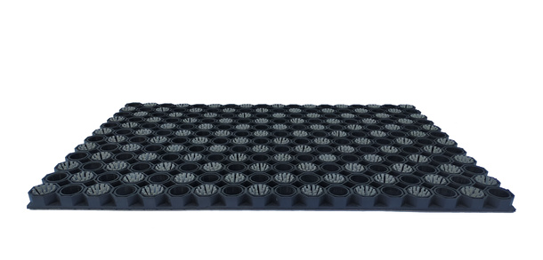 Super Strong z drenażem wypełnienie szczoteczkami co 2 oczko kolor szary