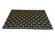 Super Strong z drenażem wypełnienie szczoteczkami co 2 oczko kolor żółty