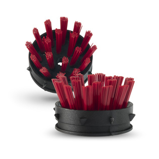 Super Strong z drenażem wypełnienie szczoteczkami co 3 oczko kolor czerwony