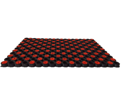 Super Strong z drenażem wypełnienie szczoteczkami co 2 oczko kolor pomarańczowy