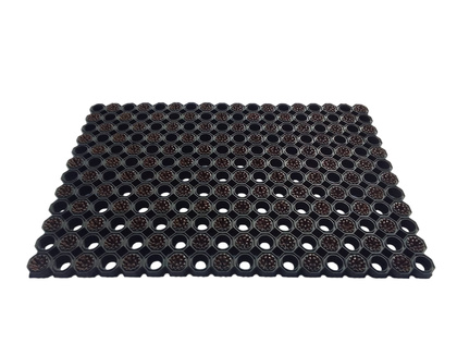 Super Strong z drenażem wypełnienie szczoteczkami co 2 oczko kolor brązowy