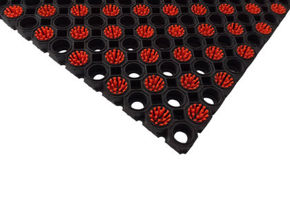 Super Strong z drenażem wypełnienie szczoteczkami co 2 oczko kolor pomarańczowy