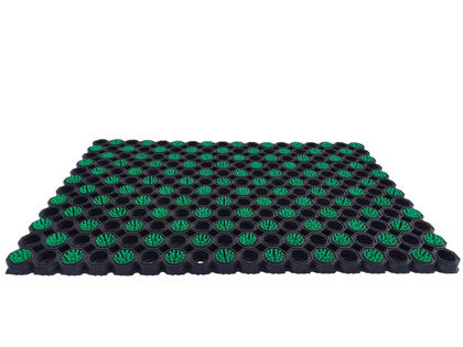 Super Strong z drenażem wypełnienie szczoteczkami co 2 oczko kolor zielony