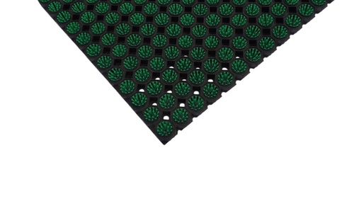 Super Strong z drenażem wypełnienie szczoteczkami w każdym oczku kolor zielony