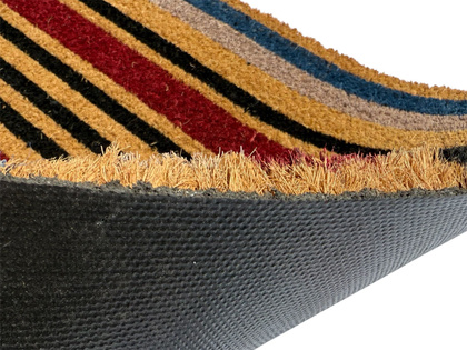 Maty kokosowe modułowe - hello czerwone paski