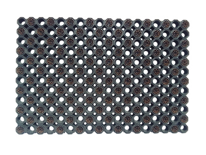 Super Strong z drenażem wypełnienie szczoteczkami co 2 oczko kolor brązowy