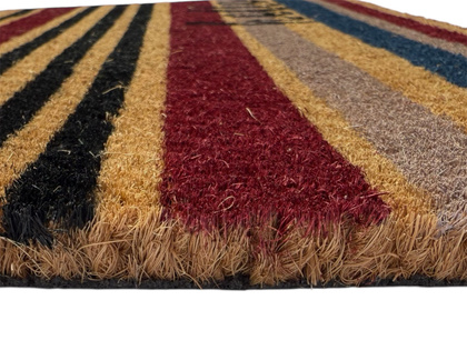 Maty kokosowe modułowe - hello czerwone paski