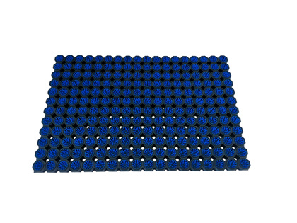 Super Strong z drenażem wypełnienie szczoteczkami w każdym oczku kolor niebieski