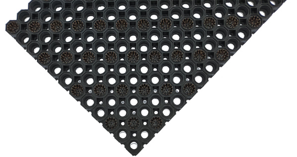 Super Strong z drenażem wypełnienie szczoteczkami co 3 oczko kolor brązowy