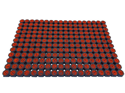 Super Strong z drenażem wypełnienie szczoteczkami w każdym oczku kolor pomarańczowy