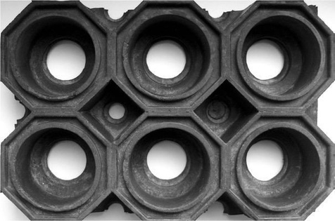 Super Strong z drenażem wypełnienie szczoteczkami co 2 oczko kolor zielony