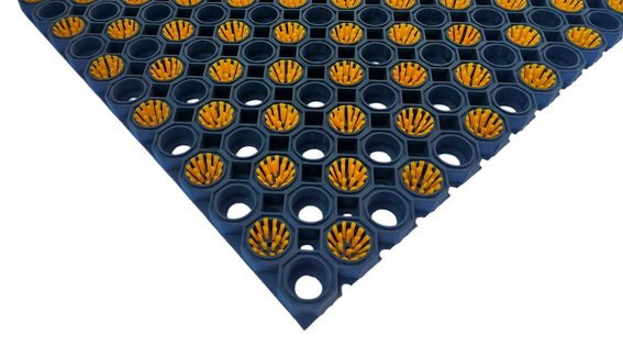 Super Strong z drenażem wypełnienie szczoteczkami co 2 oczko kolor żółty